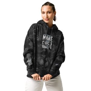 Smart Choice Women's Champion Tie-Dye Motivation Hoodie - Unique Comfort for Empowered Living