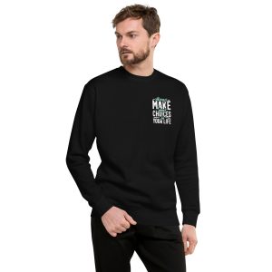 Smart Choice Men's Premium Motivation Sweatshirt - Classic Streetwear for Success-Driven Men